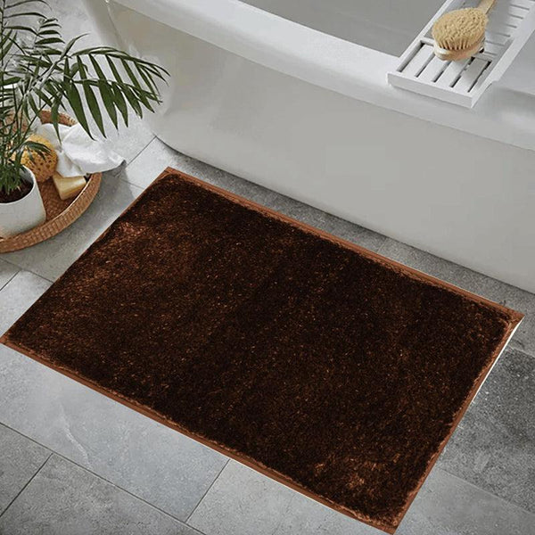 Buy Lecro Anti Skid Bath Mat - Coffee Brown Bath Mats from Vaaree