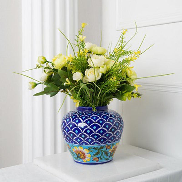 Buy Cobalt Handpainted Vase Vase from Vaaree