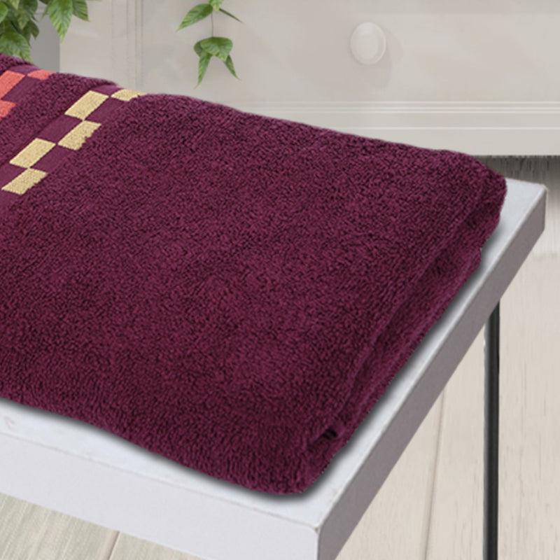 Buy Delpha Bath Towel - Wine Bath Towels from Vaaree