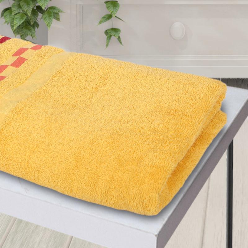 Buy Delpha Bath Towel - Yellow Bath Towels from Vaaree