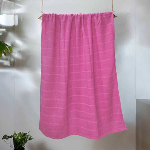 Buy Sarda Bath Towel - Pink Bath Towels from Vaaree