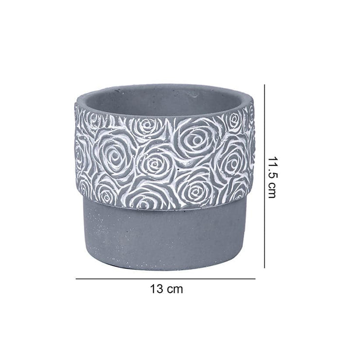 Buy Rossey Charm Planter - Grey at Vaaree online | Beautiful Pots & Planters to choose from
