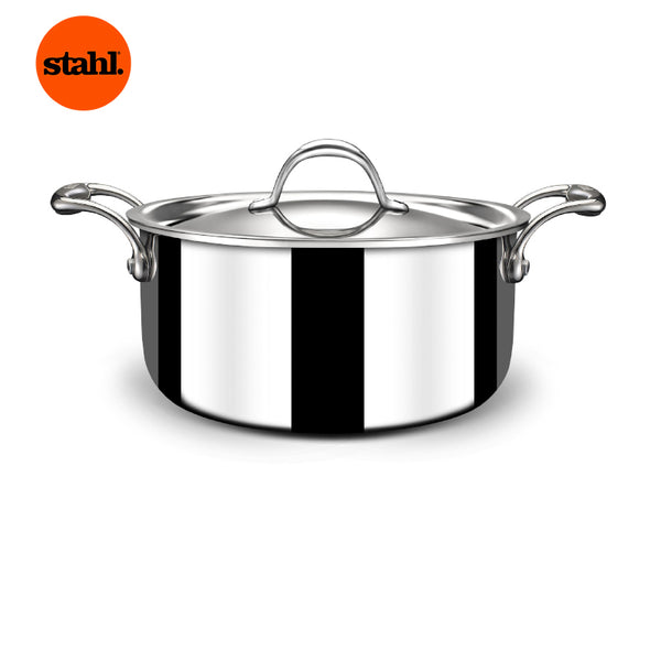 Pateela - Stahl Induction Safe Cooking Pot With Lid- 1400 ML/7 Inches