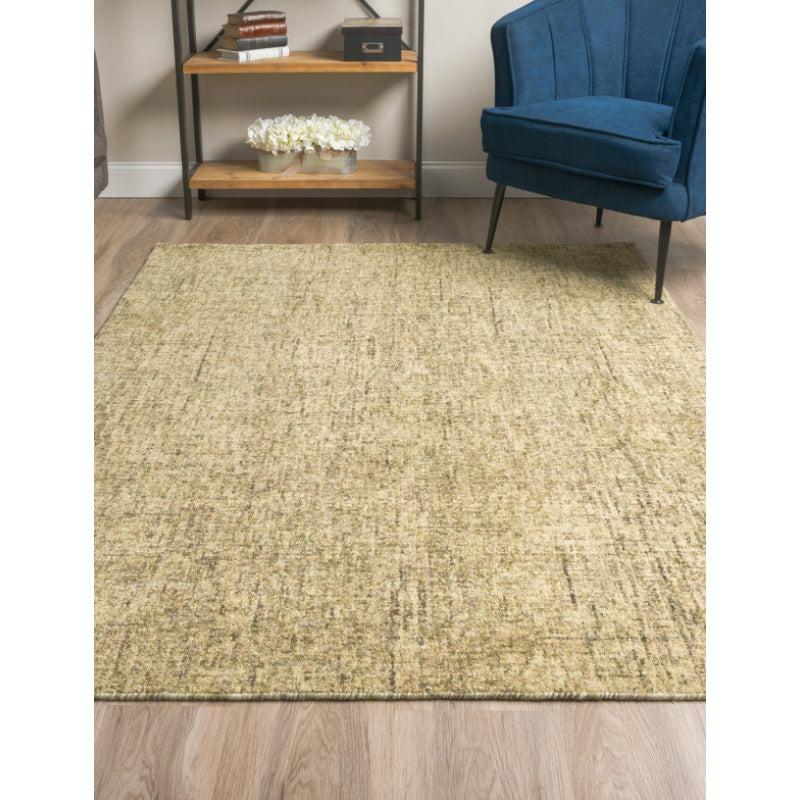 Buy Handloom Harmony Hand Woven Rug - Green & Brown Rugs from Vaaree