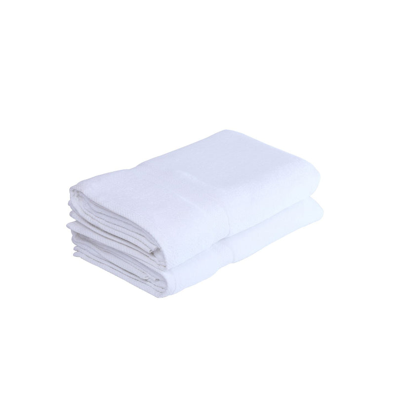 Buy Miorah Bath Towel (White) - Set Of Two Bath Towels from Vaaree