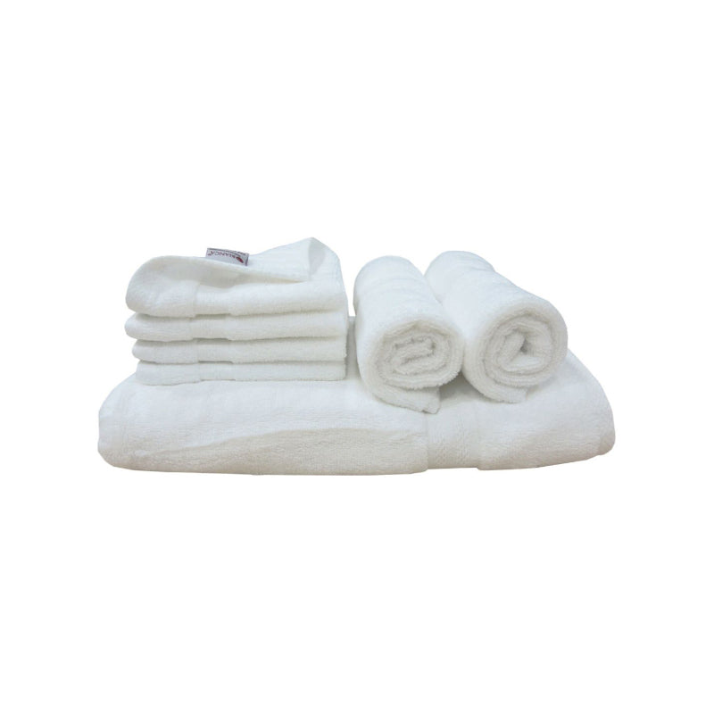 Buy Miorah Towel Combo (White) - Eight Piece Set Towel Sets from Vaaree