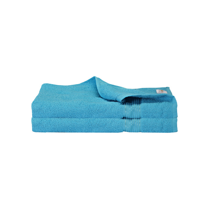 Buy Bodil Bath Towel (Light Blue) - Set Of Two Bath Towels from Vaaree