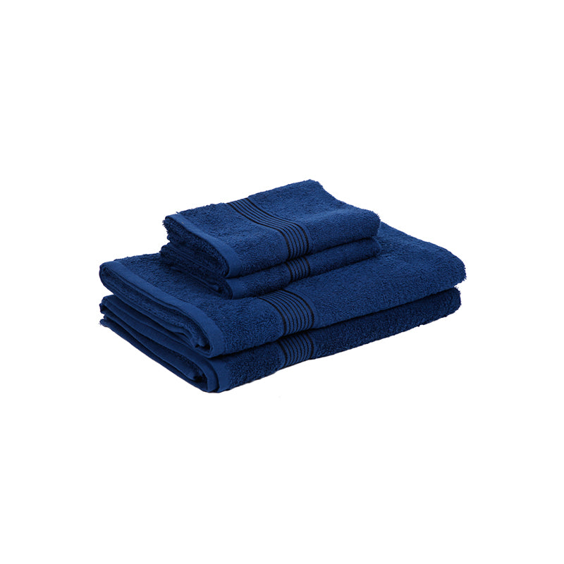 Buy Eva Quick Dry Towel Combo (Navy Blue) - Four Piece Set Towel Sets from Vaaree