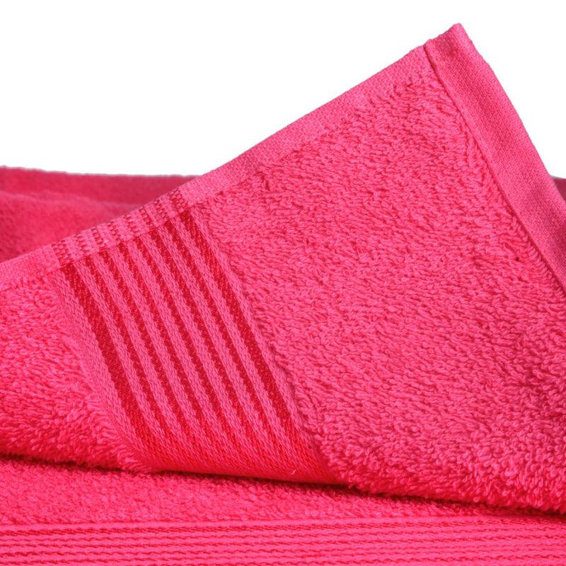 Buy Reffy Bath Towel (Red & White) - Set Of Two Bath Towels from Vaaree