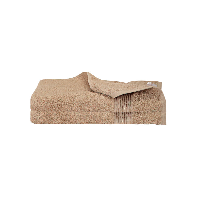 Buy Bodil Bath Towel (Beige) - Set Of Two Bath Towels from Vaaree