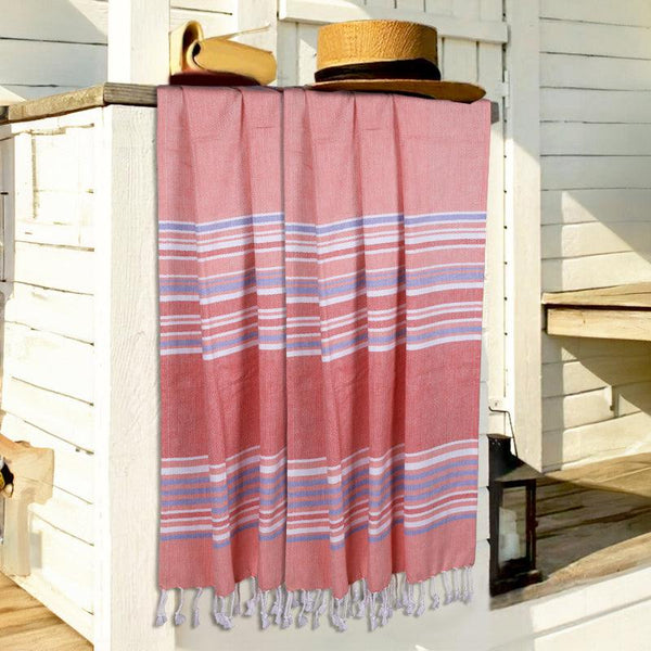 Buy Jadore Bath Towel (Peach) - Set Of Two Bath Towels from Vaaree