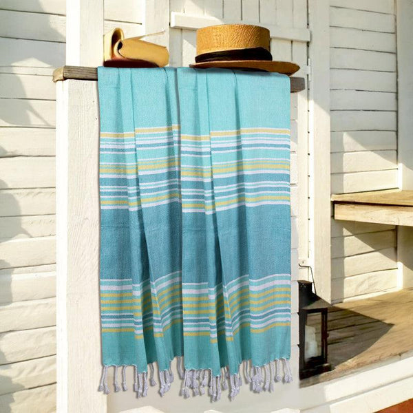 Buy Jadore Bath Towel (Blue) - Set Of Two Bath Towels from Vaaree