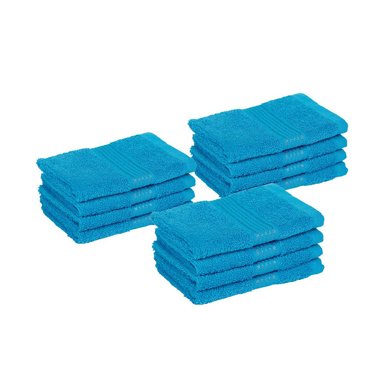 Buy Eva Quick Dry Face Towel (Blue) - Set Of Twelve Hand & Face Towels from Vaaree