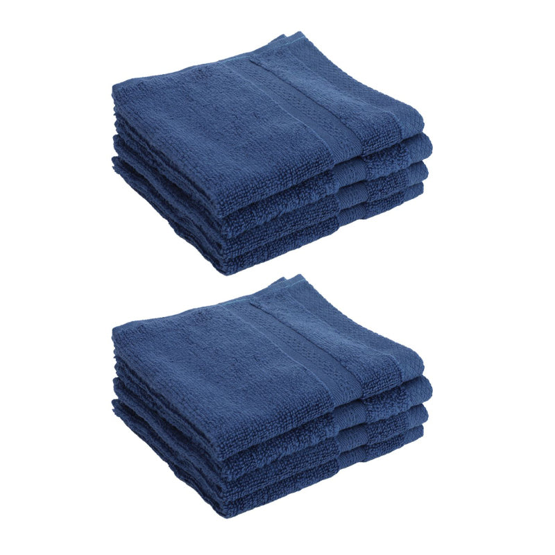 Buy Miorah Face Towel (Blue) - Set Of Eight Hand & Face Towels from Vaaree