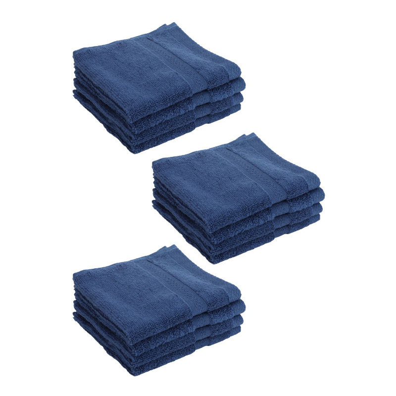 Buy Miorah Face Towel (Blue) - Set Of Twelve Hand & Face Towels from Vaaree