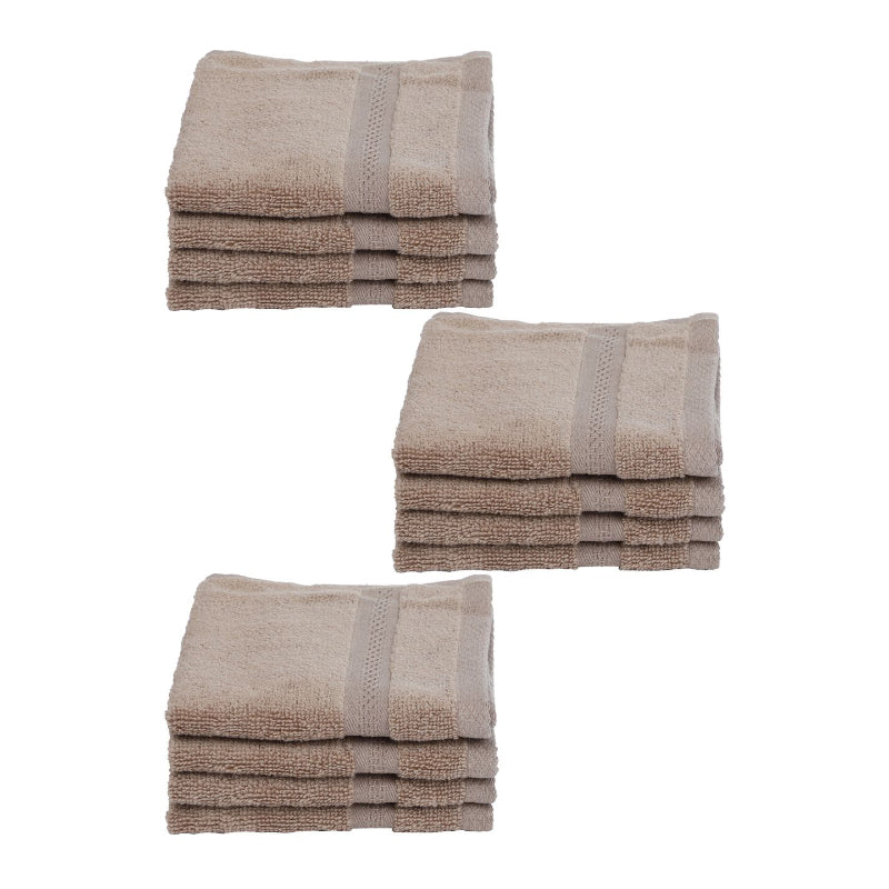 Buy Miorah Face Towel (Beige) - Set Of Twelve Hand & Face Towels from Vaaree