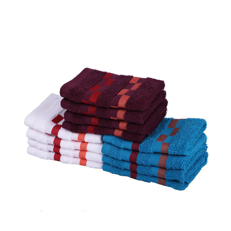 Buy Voro Delpha Face Towel - Set Of Twelve Hand & Face Towels from Vaaree