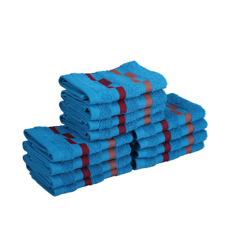 Buy Delpha Face Towel (Light Blue) - Set Of Twelve Hand & Face Towels from Vaaree