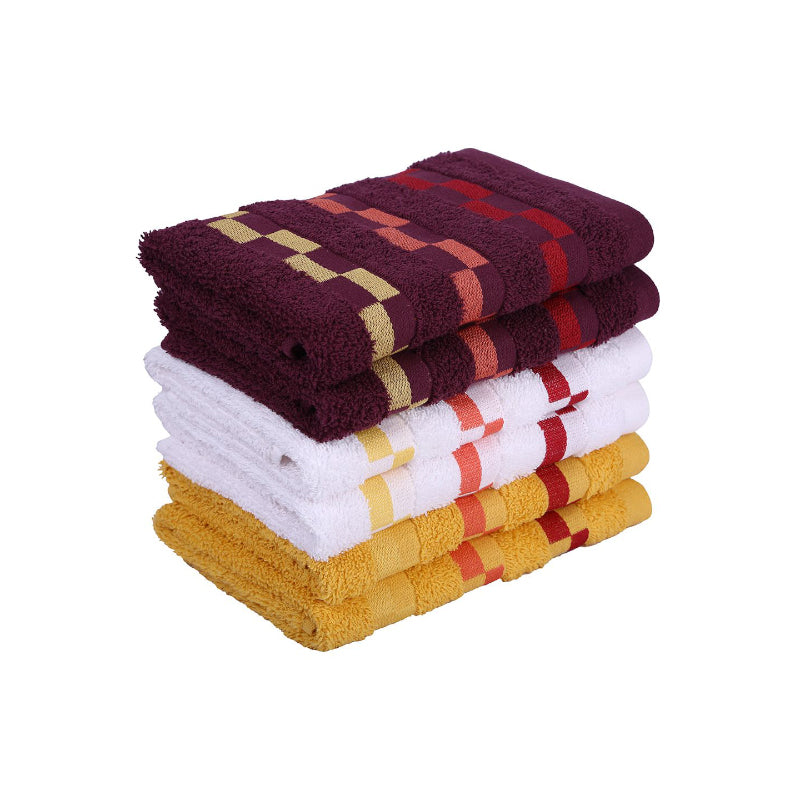 Buy Fisa Delpha Hand Towel - Set Of Six Hand & Face Towels from Vaaree