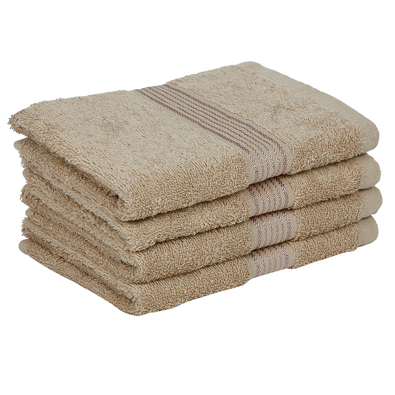 Buy Eva Quick Dry Hand Towel (Taupe) - Set Of Four Hand & Face Towels from Vaaree