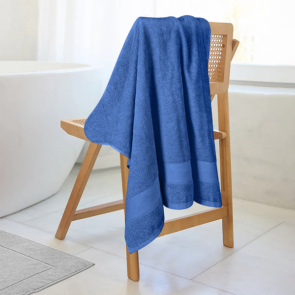 Buy Reign Bath Towel - Dark Blue Bath Towels from Vaaree