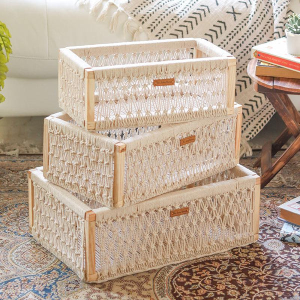 Boho Max Handcrafted Organizer - Set Of Three