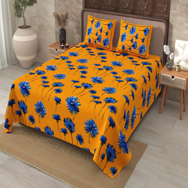 Buy Nilgiri Floral Bedsheet - Yellow Bedsheets from Vaaree