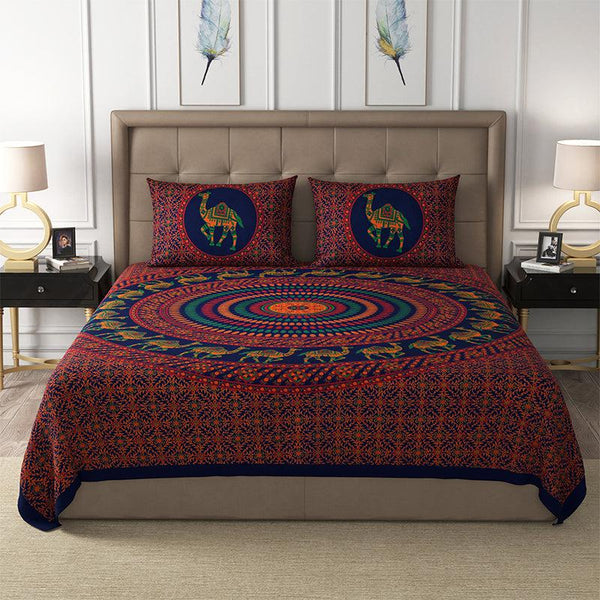 Buy Namish Mandala Bedsheet - Multicolor Bedsheets from Vaaree