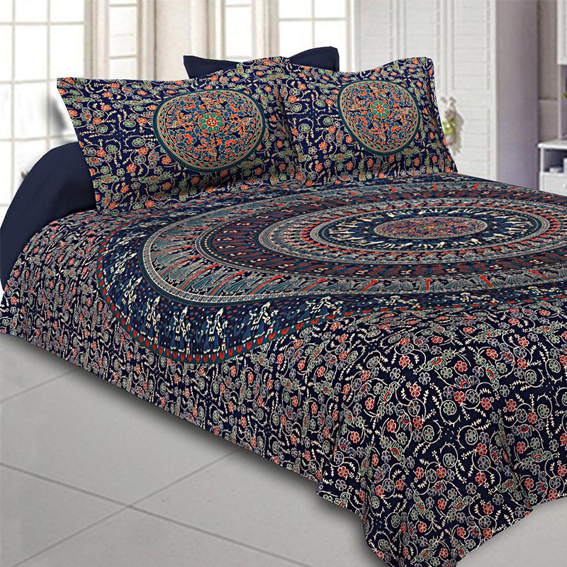 Buy Rosho Mandala Bedsheet - Multicolor Bedsheets from Vaaree