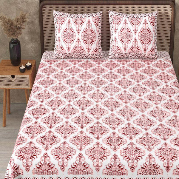 Buy Dhutha Ethnic Bedsheet - Red Bedsheets from Vaaree