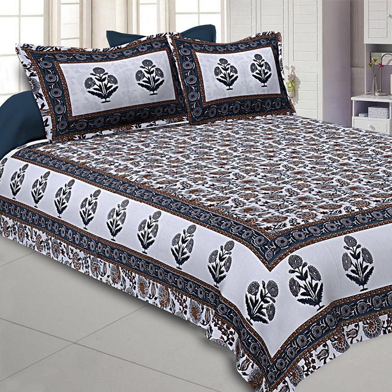 Buy Pari Ethnic Bedsheet - Grey Bedsheets from Vaaree