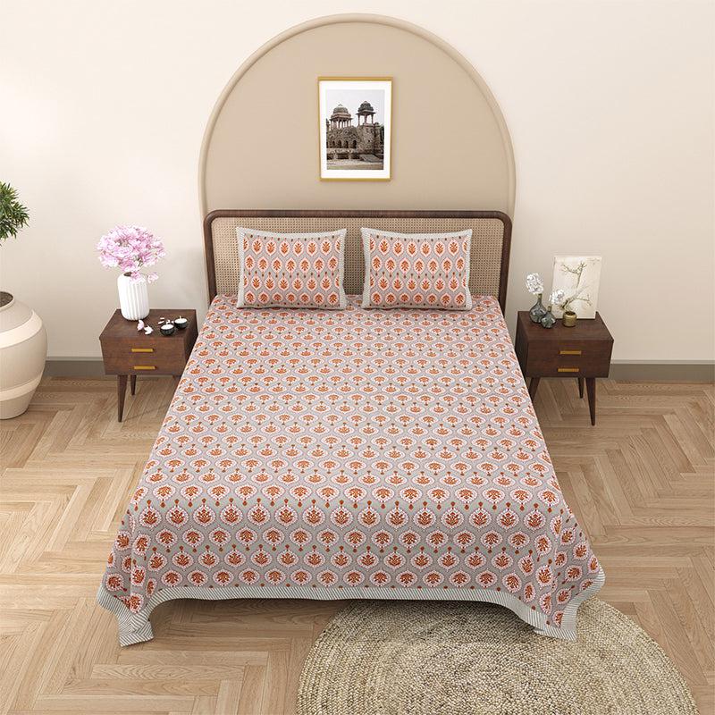 Buy Putra Ethnic Bedsheet - Pink Bedsheets from Vaaree