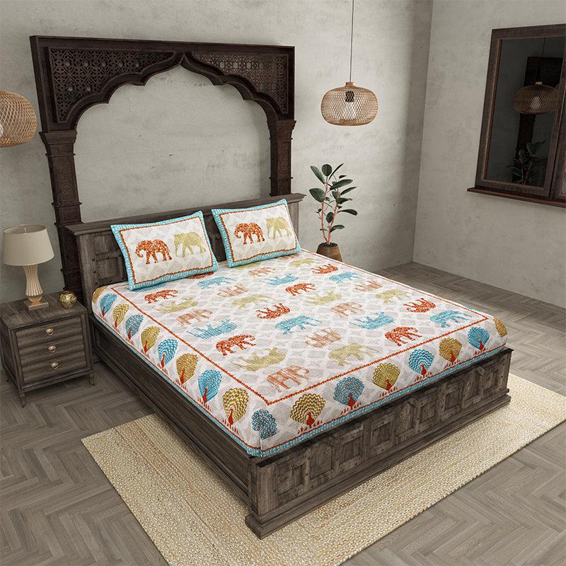 Buy Gajendra Regal Bedsheet - Multicolor Bedsheets from Vaaree