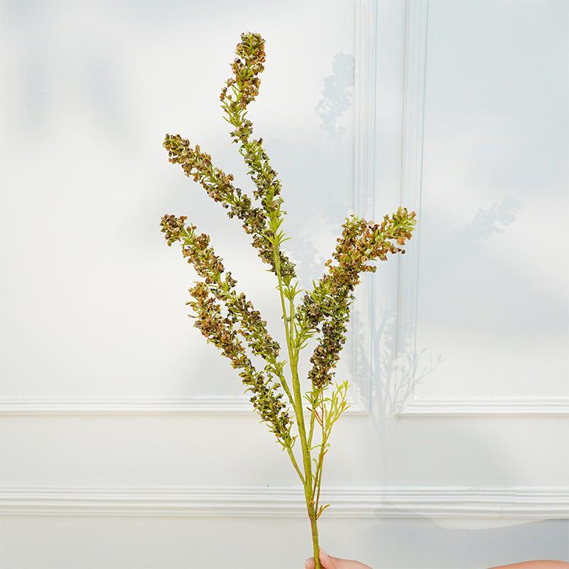 Buy Faux Autumn Amaranthus Millet Grass Flower Stick (Green) - 35 CM Artificial Flowers from Vaaree