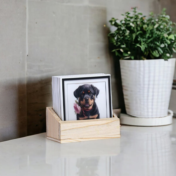 Coaster - Pawsome Bark Coaster - Set Of Six