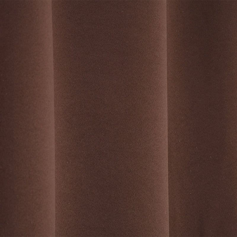 Buy Nisha Blackout Curtain (Brown) - Set Of Two Curtains from Vaaree