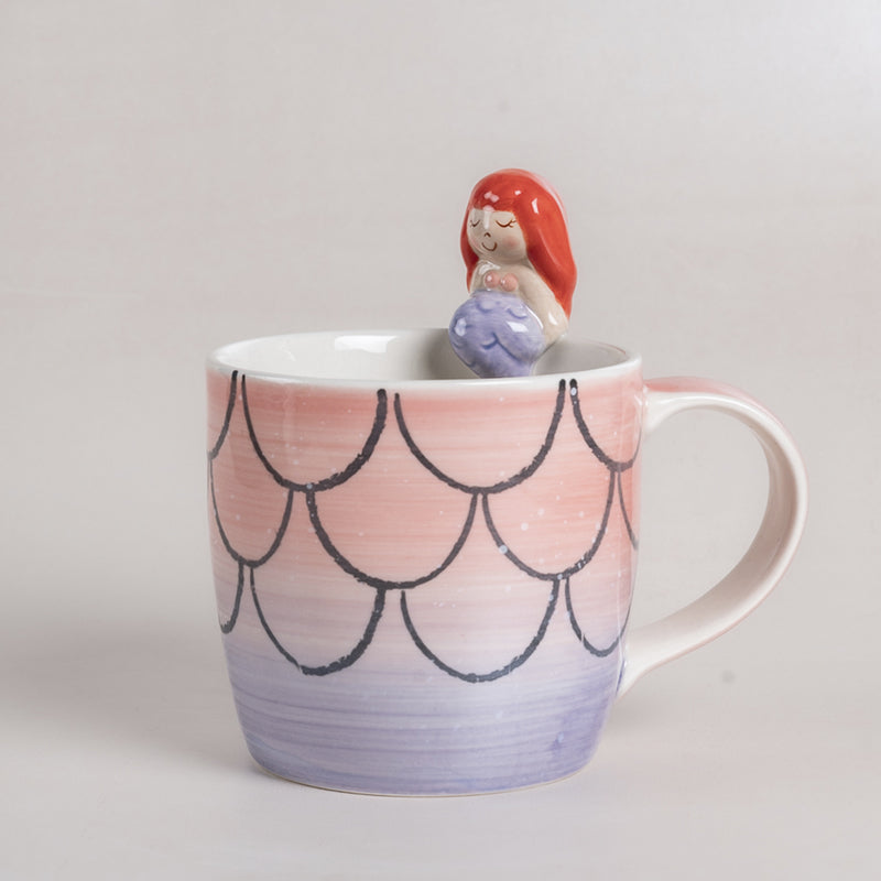 Buy Mermaid Bath Handpainted Tea & Snack Set - Three Piece Set Tea Sets & Tea Pots from Vaaree