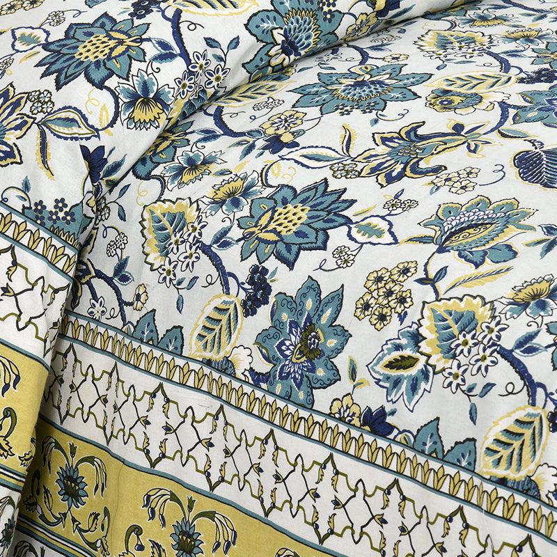 Buy Roomitaa Printed Bedsheet - Blue Bedsheets from Vaaree