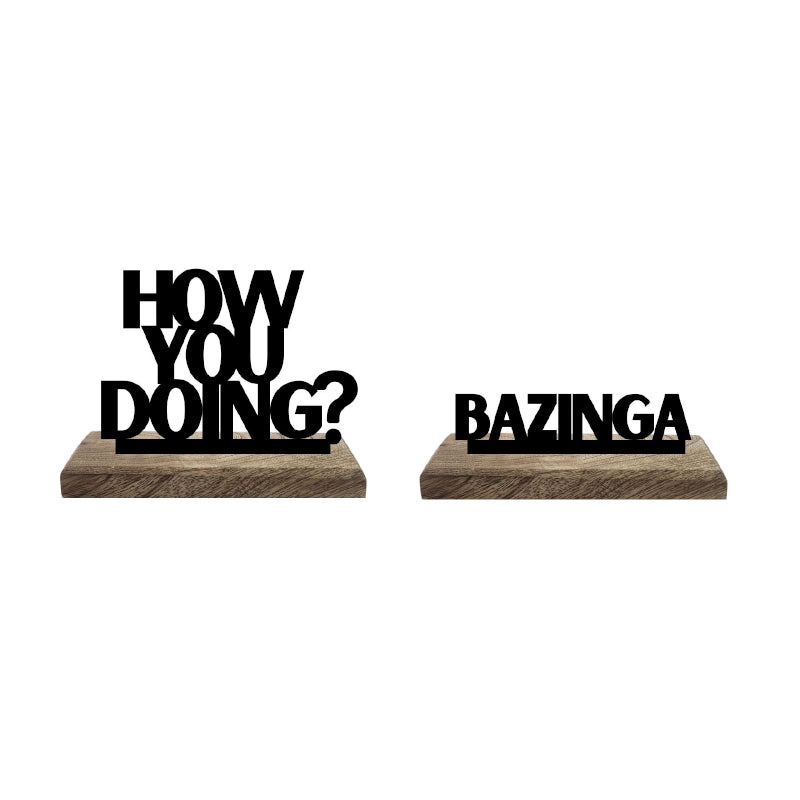 Buy Quirky Conversations Typography Showpiece - Set Of Two Showpiece from Vaaree