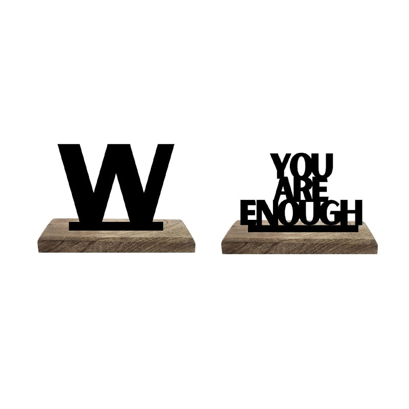 Buy Empowerment & Enigma Typography Showpiece - Set Of Two Showpiece from Vaaree