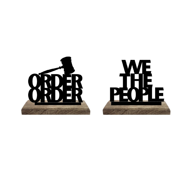 Buy Lawyer's Pride Typography Showpiece - Set Of Two Showpiece from Vaaree