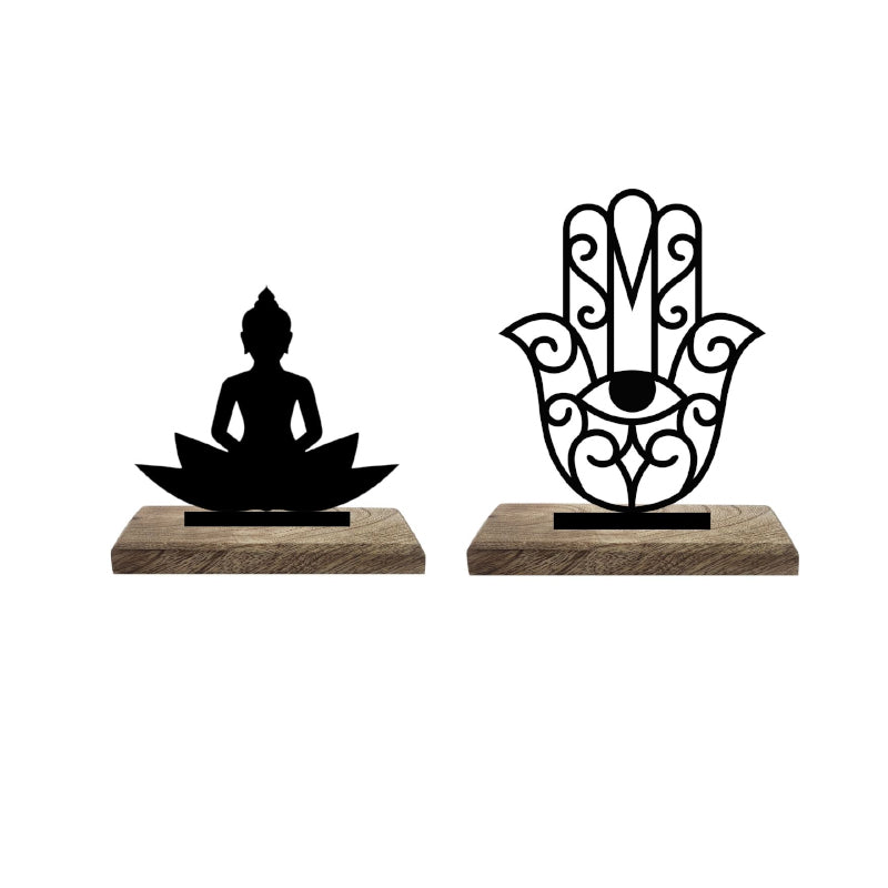 Buy Symbolic Serenity Showpiece - Set Of Two Showpiece from Vaaree