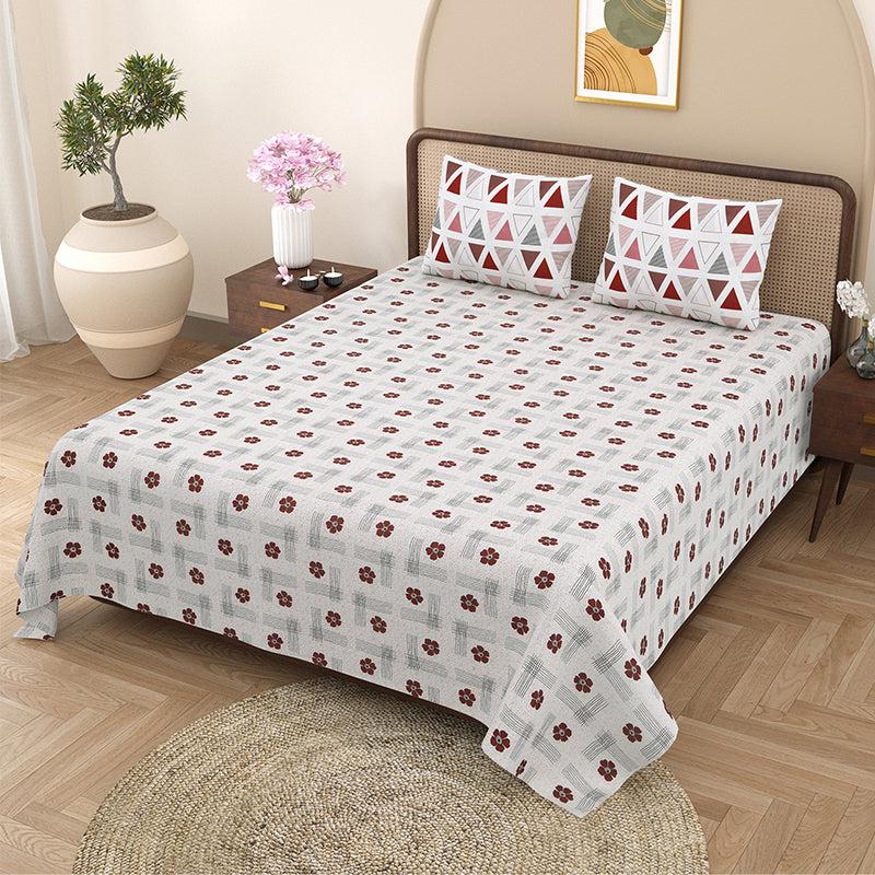 Buy Atticus Floral Bedsheet - Pink Bedsheets from Vaaree