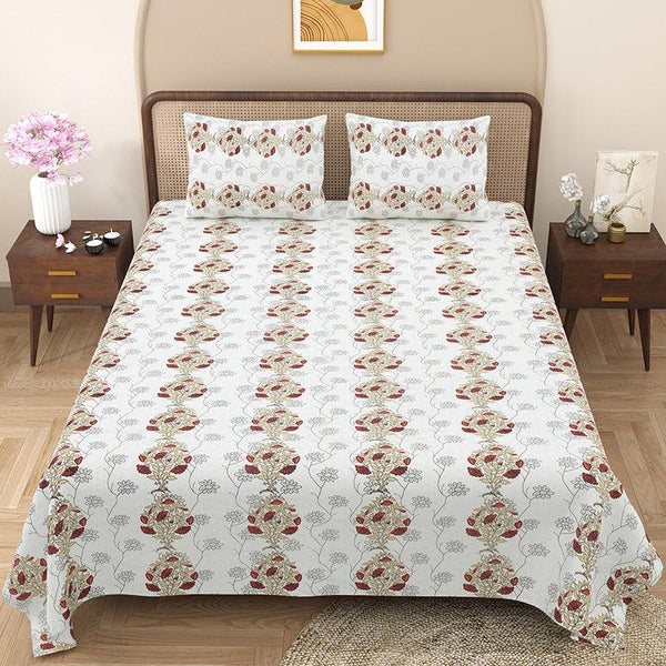 Bedsheets - Zinnia Floral Bedsheet