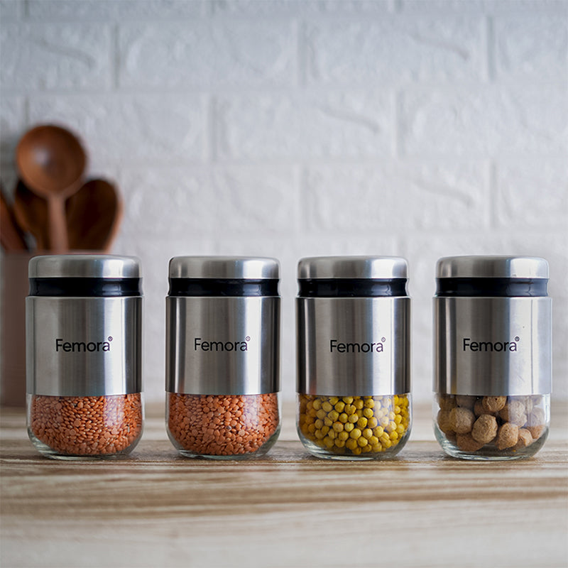 Jar - Alma Storage Jar (550 ML) - Set Of Four