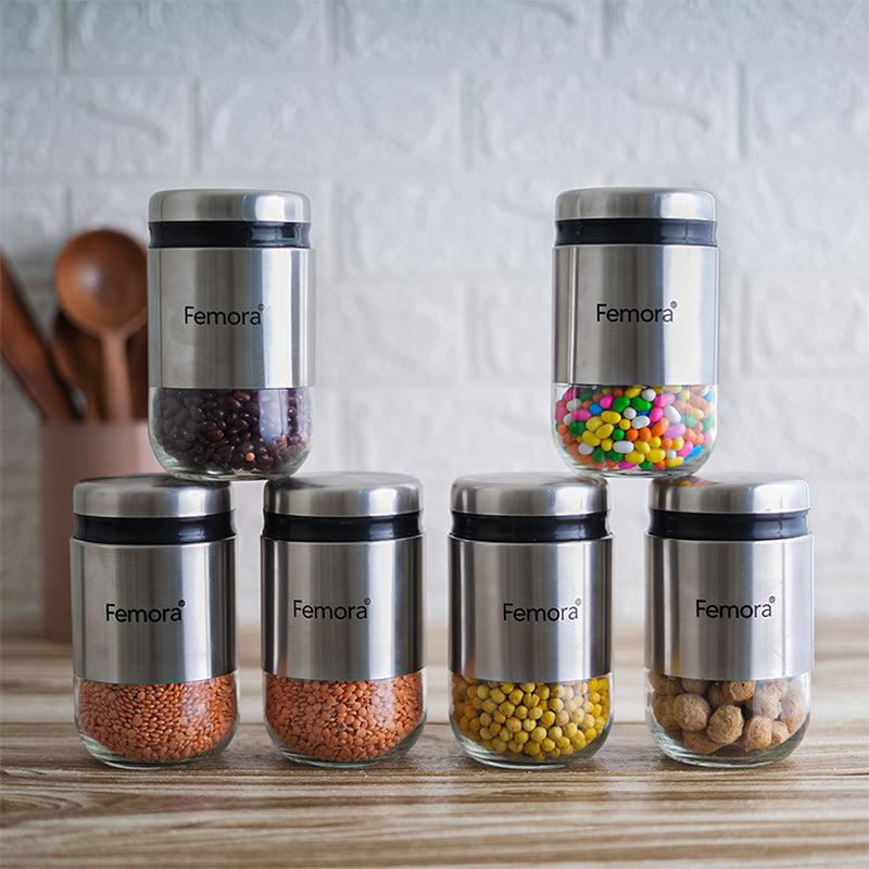 Jar - Alma Storage Jar (550 ML) - Set Of Six