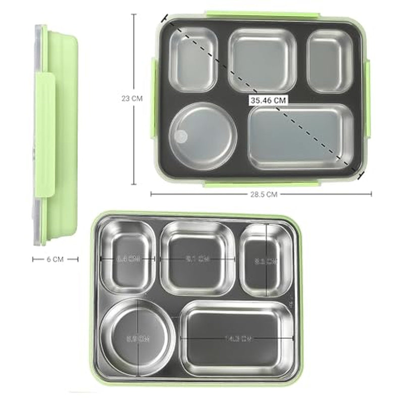 Tiffin Box & Storage Box - Belly Bucket Lunch Box - Green