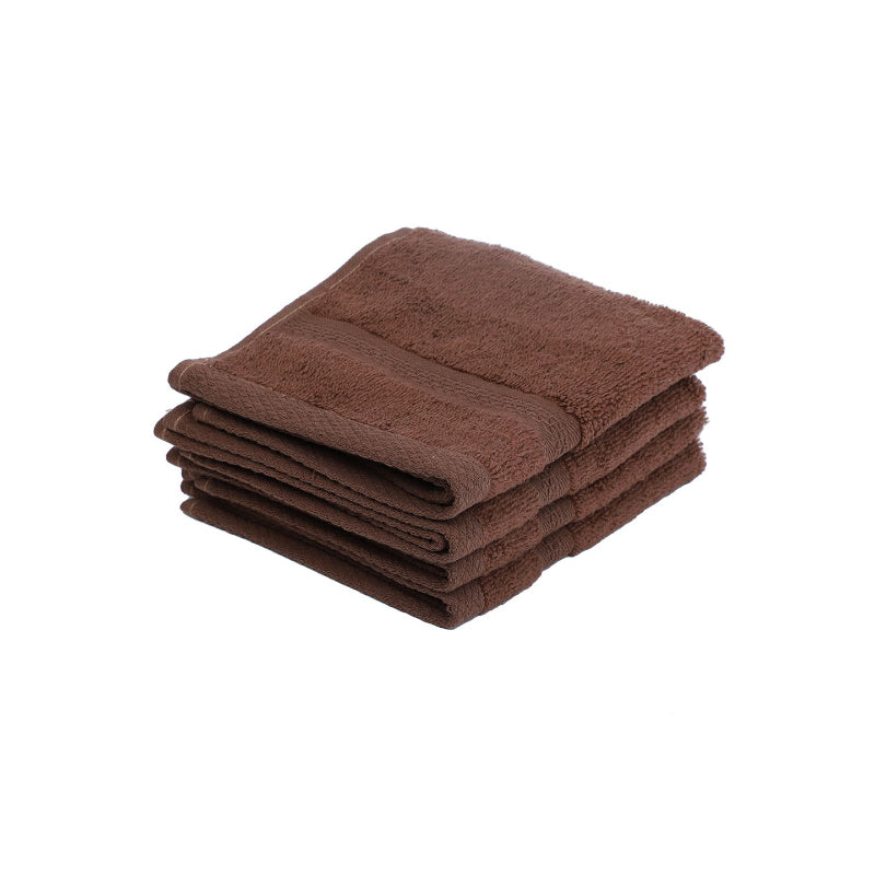 Buy Miorah Face Towel (Beige) - Set Of Four Hand & Face Towels from Vaaree