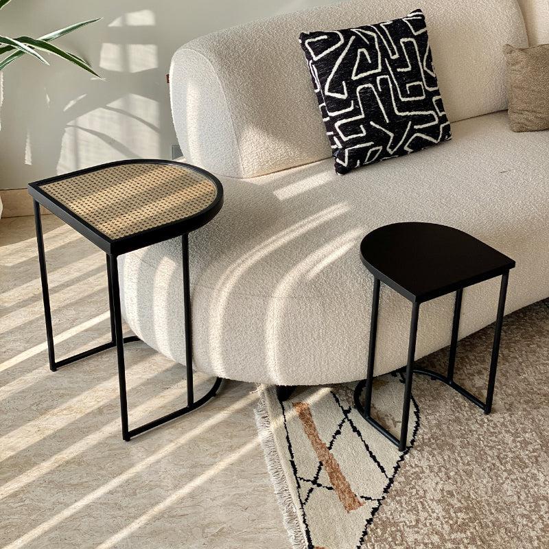 Buy Miha Rattan Accent Table - Set Of Two Side & Bedside Tables from Vaaree