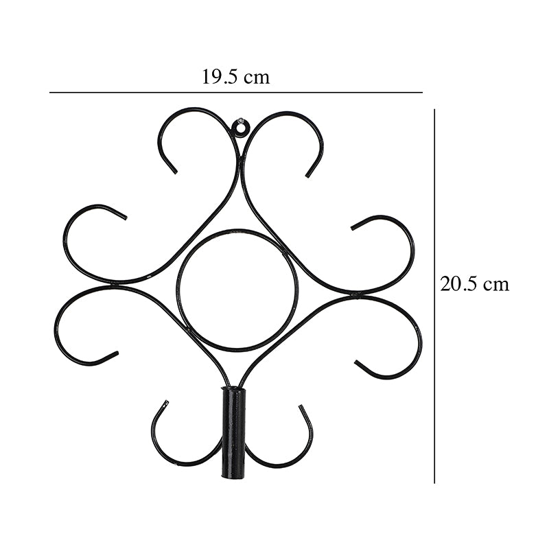 Buy Faux Purple Flower Vine With Metal Wall Stand Artificial Plants from Vaaree